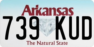 AR license plate 739KUD