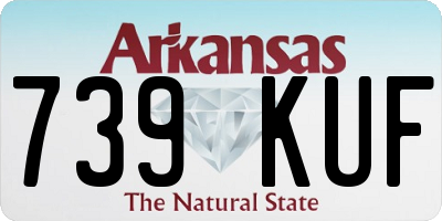 AR license plate 739KUF
