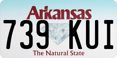 AR license plate 739KUI
