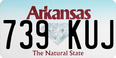 AR license plate 739KUJ
