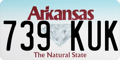AR license plate 739KUK
