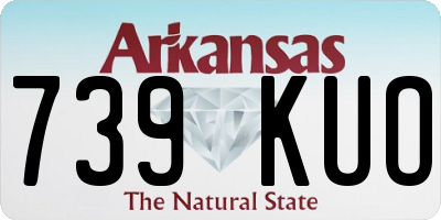 AR license plate 739KUO