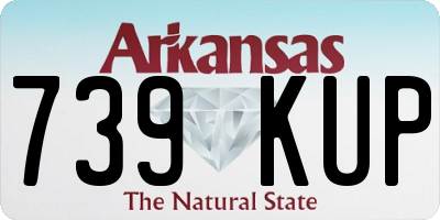 AR license plate 739KUP