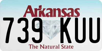 AR license plate 739KUU