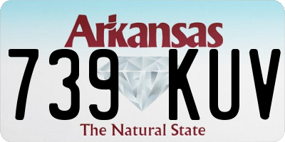 AR license plate 739KUV