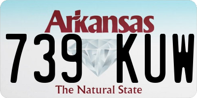 AR license plate 739KUW