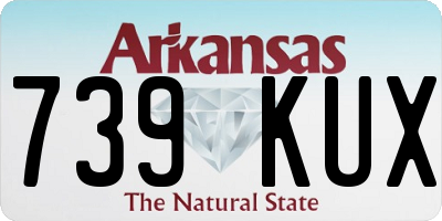 AR license plate 739KUX