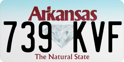 AR license plate 739KVF