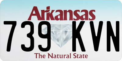 AR license plate 739KVN