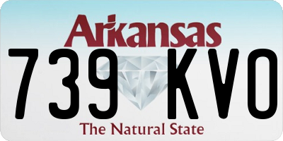 AR license plate 739KVO