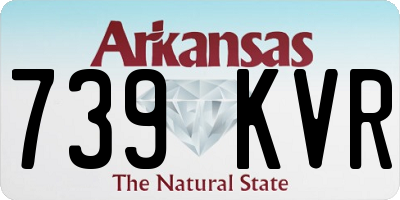 AR license plate 739KVR