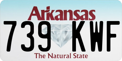 AR license plate 739KWF