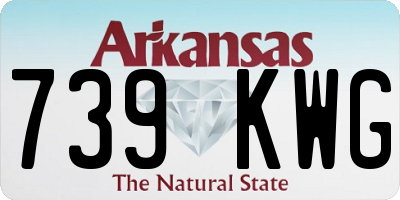 AR license plate 739KWG