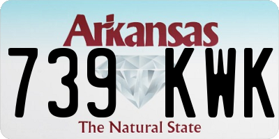 AR license plate 739KWK
