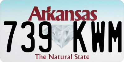 AR license plate 739KWM