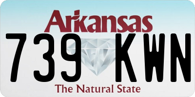 AR license plate 739KWN