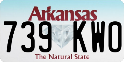 AR license plate 739KWO