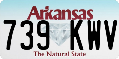 AR license plate 739KWV