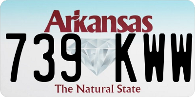AR license plate 739KWW