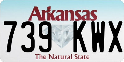 AR license plate 739KWX