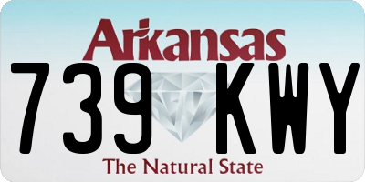 AR license plate 739KWY