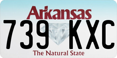 AR license plate 739KXC