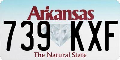 AR license plate 739KXF