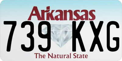AR license plate 739KXG