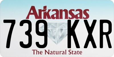 AR license plate 739KXR