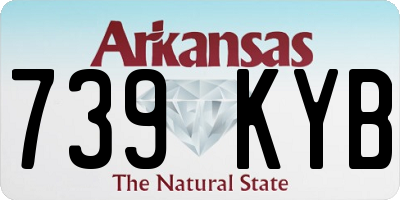 AR license plate 739KYB