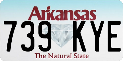 AR license plate 739KYE