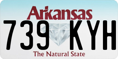 AR license plate 739KYH