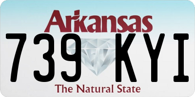 AR license plate 739KYI