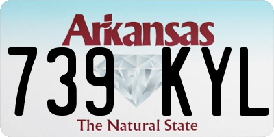 AR license plate 739KYL