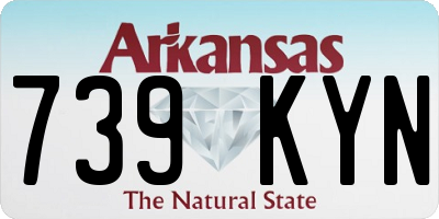 AR license plate 739KYN