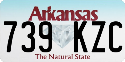 AR license plate 739KZC