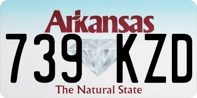 AR license plate 739KZD