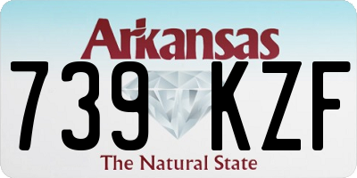 AR license plate 739KZF