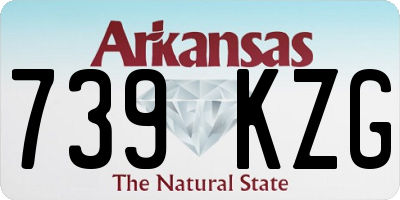 AR license plate 739KZG