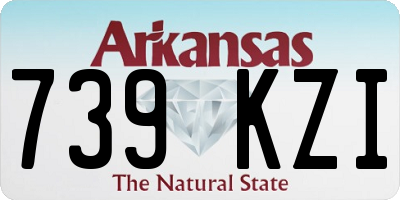 AR license plate 739KZI
