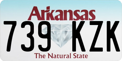 AR license plate 739KZK