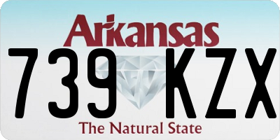 AR license plate 739KZX