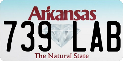 AR license plate 739LAB