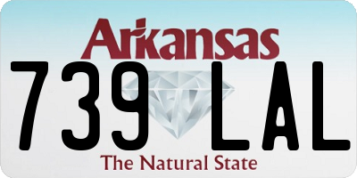 AR license plate 739LAL