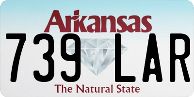 AR license plate 739LAR