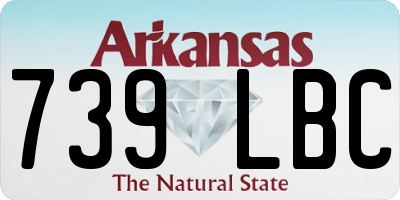 AR license plate 739LBC