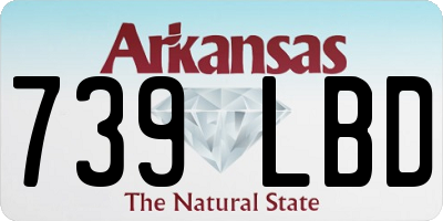 AR license plate 739LBD