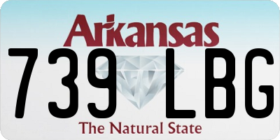 AR license plate 739LBG