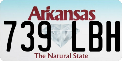 AR license plate 739LBH