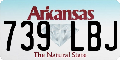 AR license plate 739LBJ